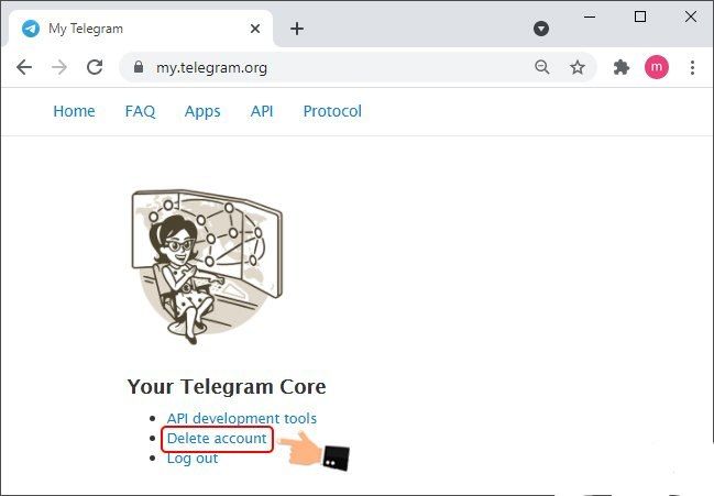 دیلیت اکانت تلگرام - نت زینو